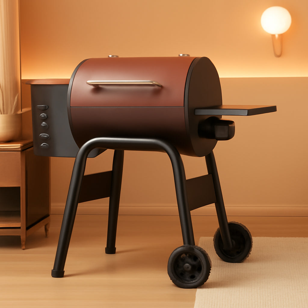 Pellet Grill Smoker With PID Temperature Regulation-0
