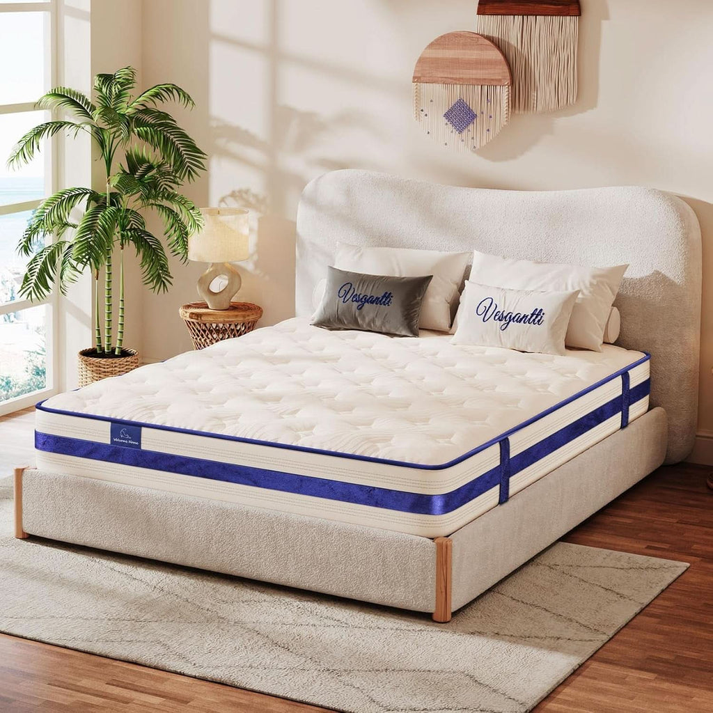 Twin XL 12Inch Hybrid Breathable MemoryFoam Pocket Springs Mattress-1