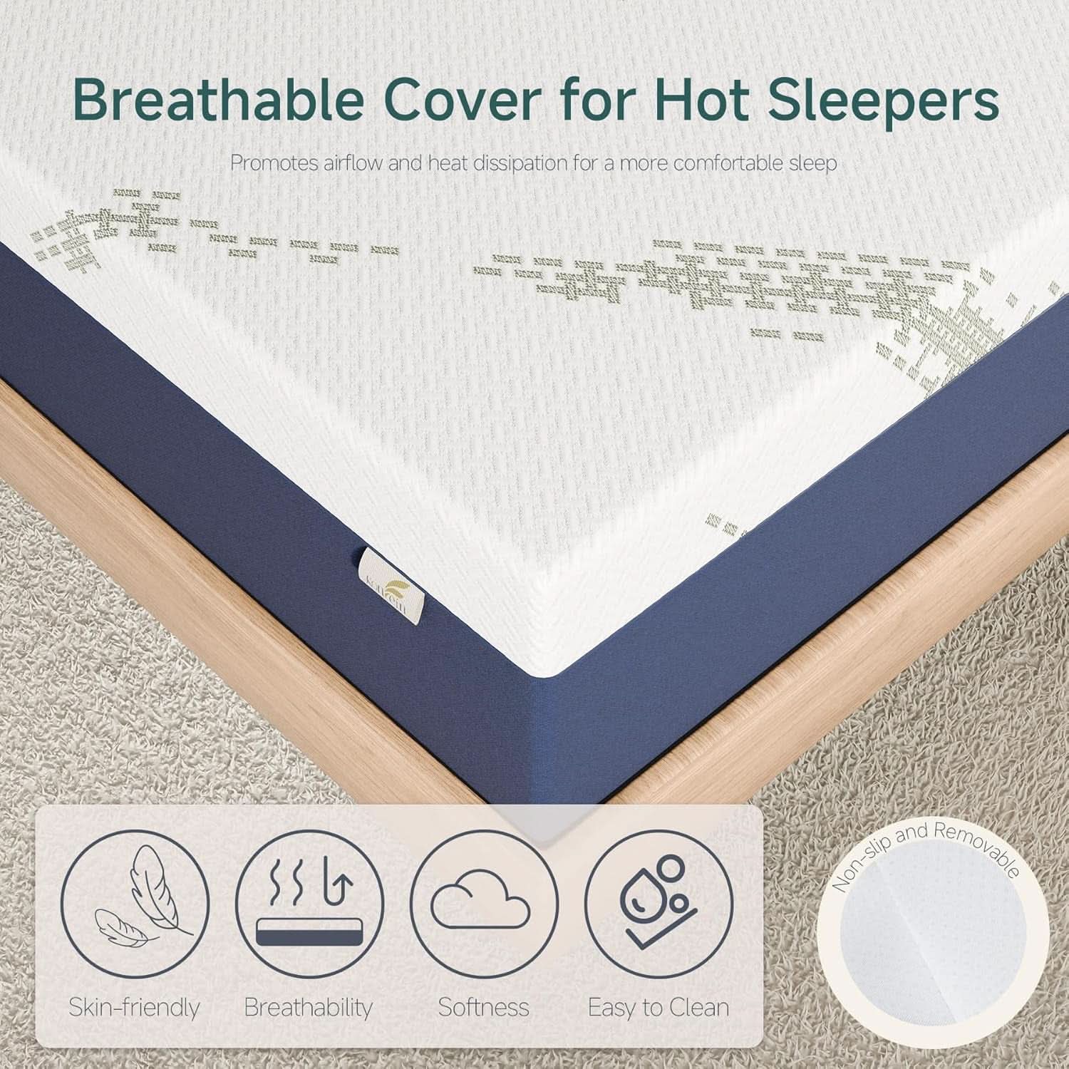 King Size CertipurUS Memory Foam Mattress Ultra Cooling-3