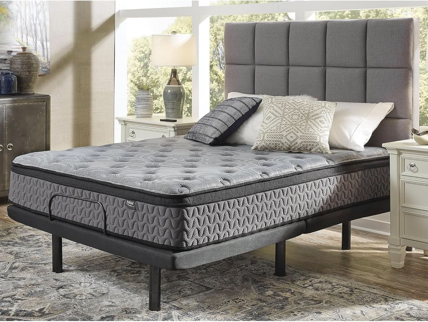 Executive Queen Hybrid Mattress 12 Inch Gel Memory Foam Plus-1