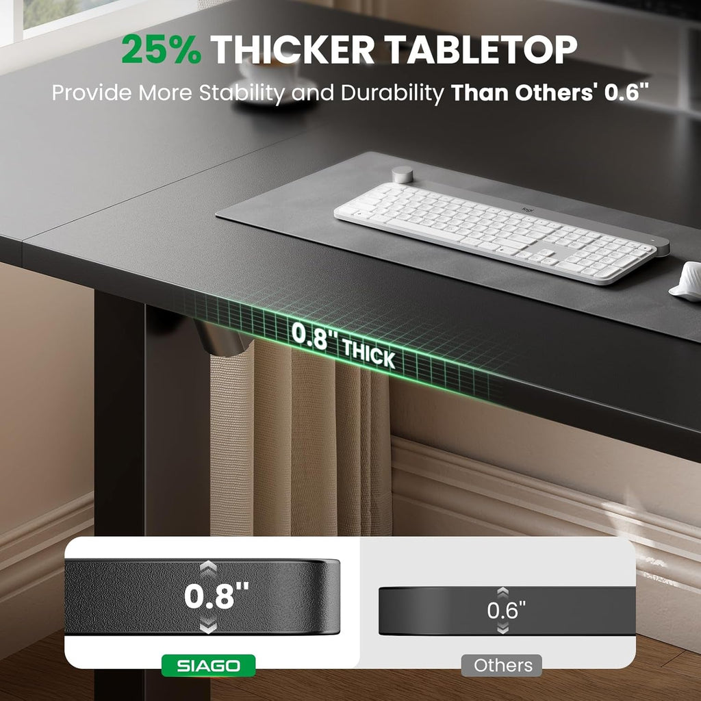 Electric Standing Desk 55x24 Inches Adjustable Height-2