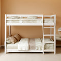 Durable Engineered Twin Over Full Bunk Bed Frame System-0