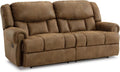 Boothbay Faux Leather 2 Seat Reclining Sofa Dark Brown-0