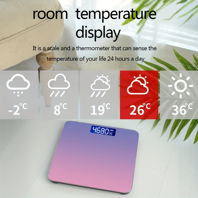 High-Precision Smart Bathroom Scale with LCD Display-2