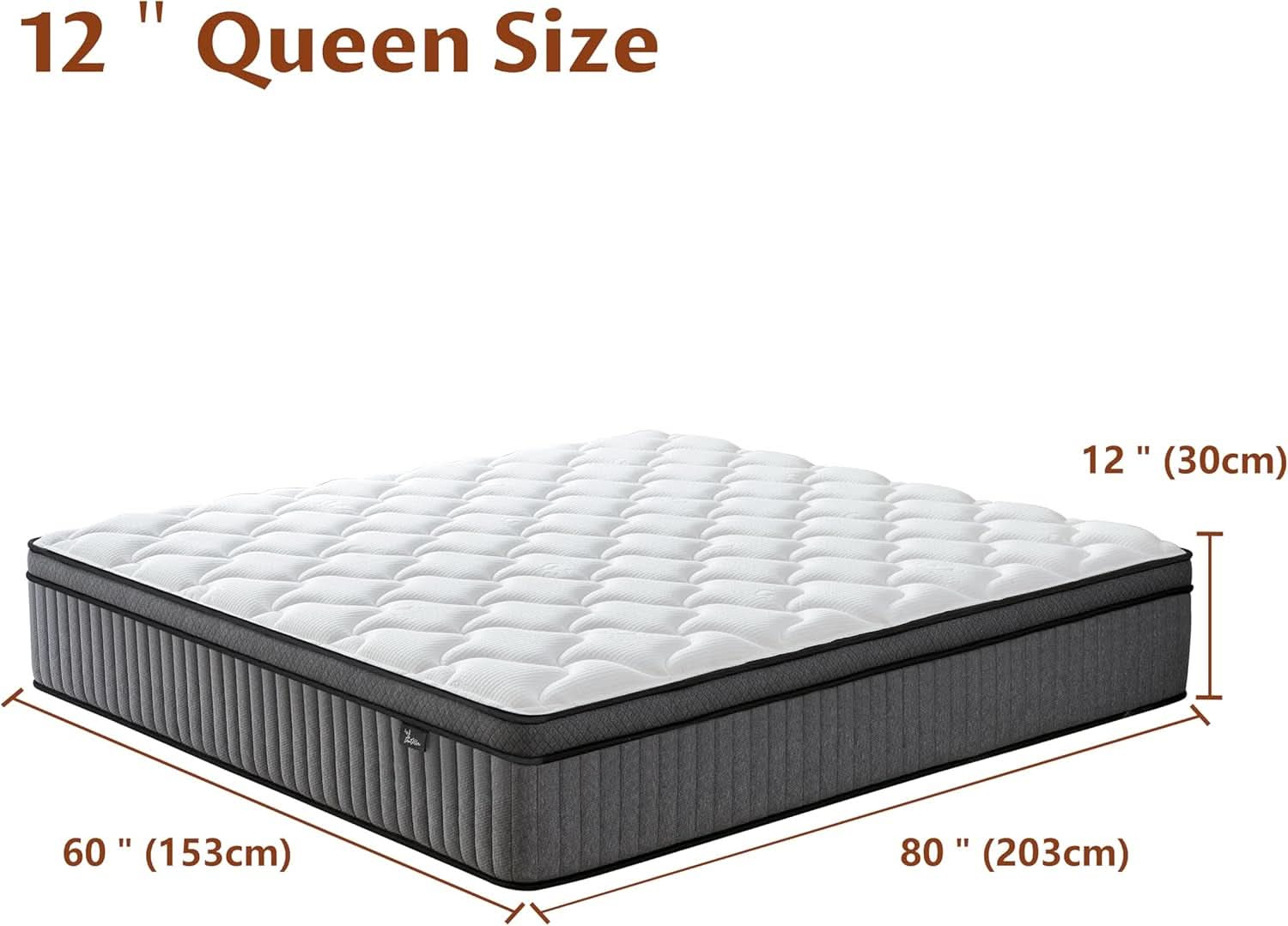 12 Inch Ultra Hybrid Cooling Gel Memory Foam Mattress-1