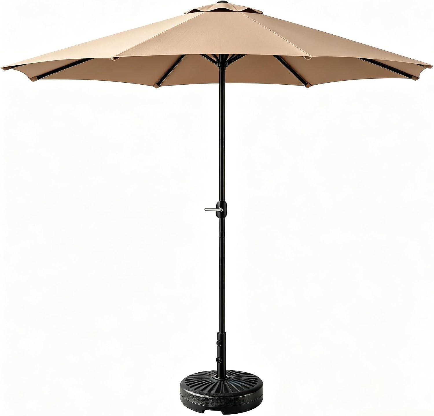 9Ft Patio Umbrella With Easy Crank UV Protection Coated-1