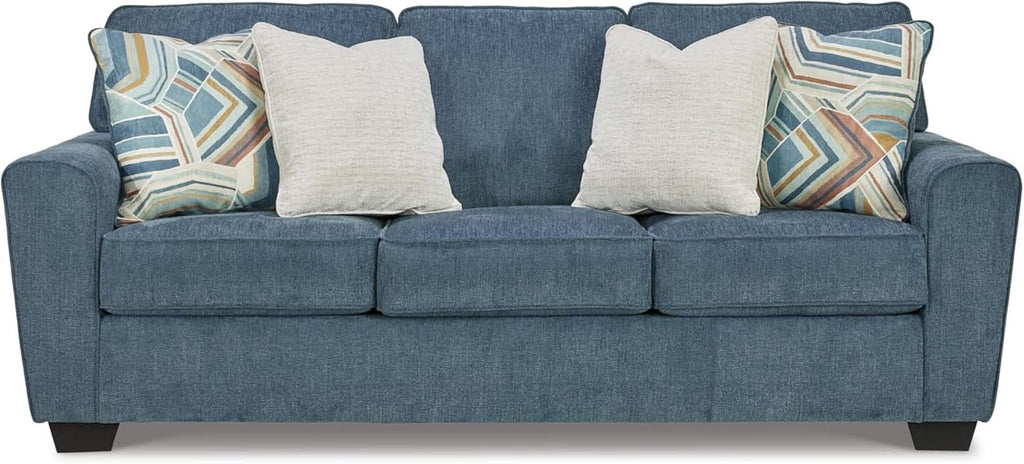 Blue Queen Stainresistant Memory Foam Sleeper Sofa-3