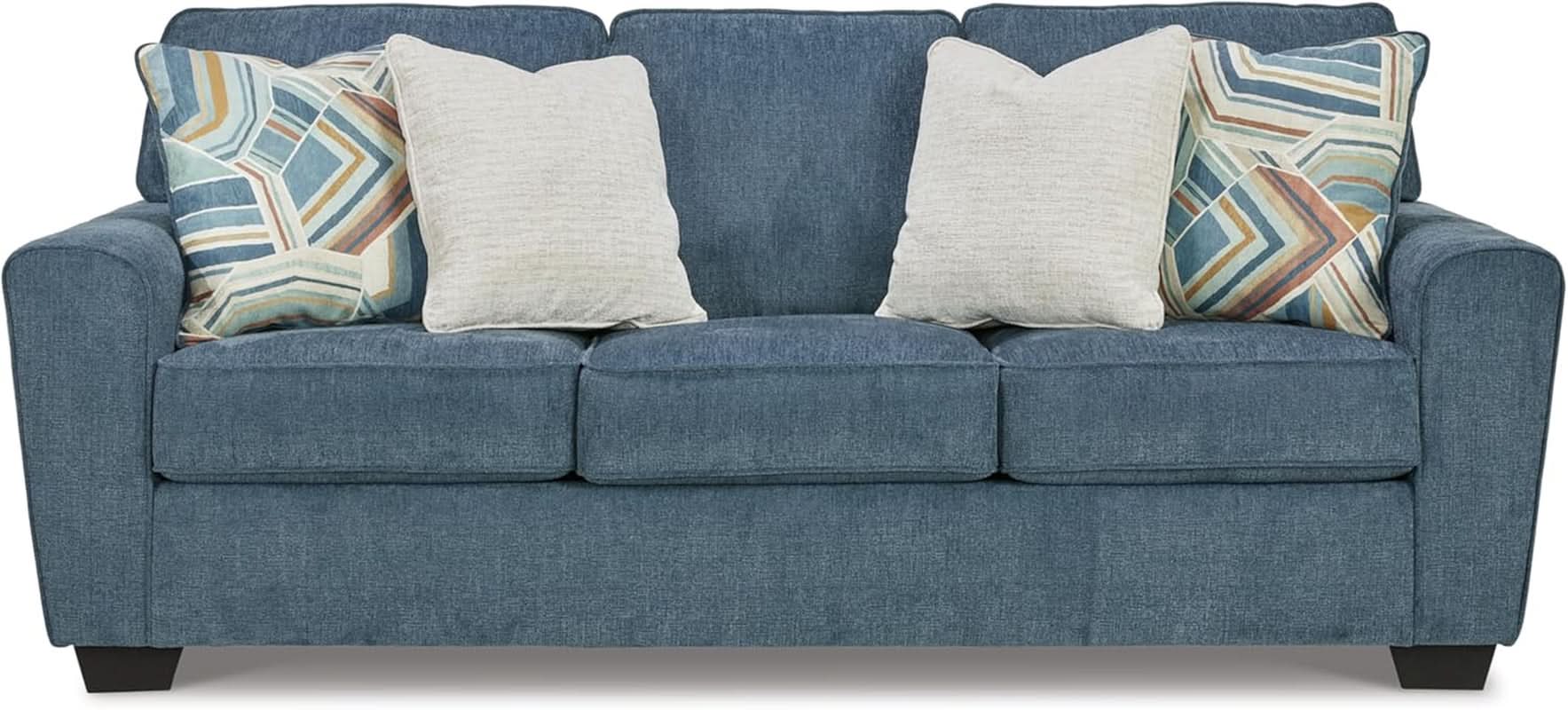 Blue Queen Stainresistant Memory Foam Sleeper Sofa-3