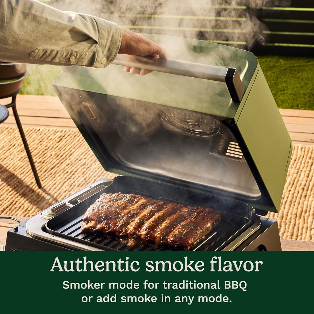 Electric Outdoor Grill Smoker Smoke Drawer Smart Probe-2