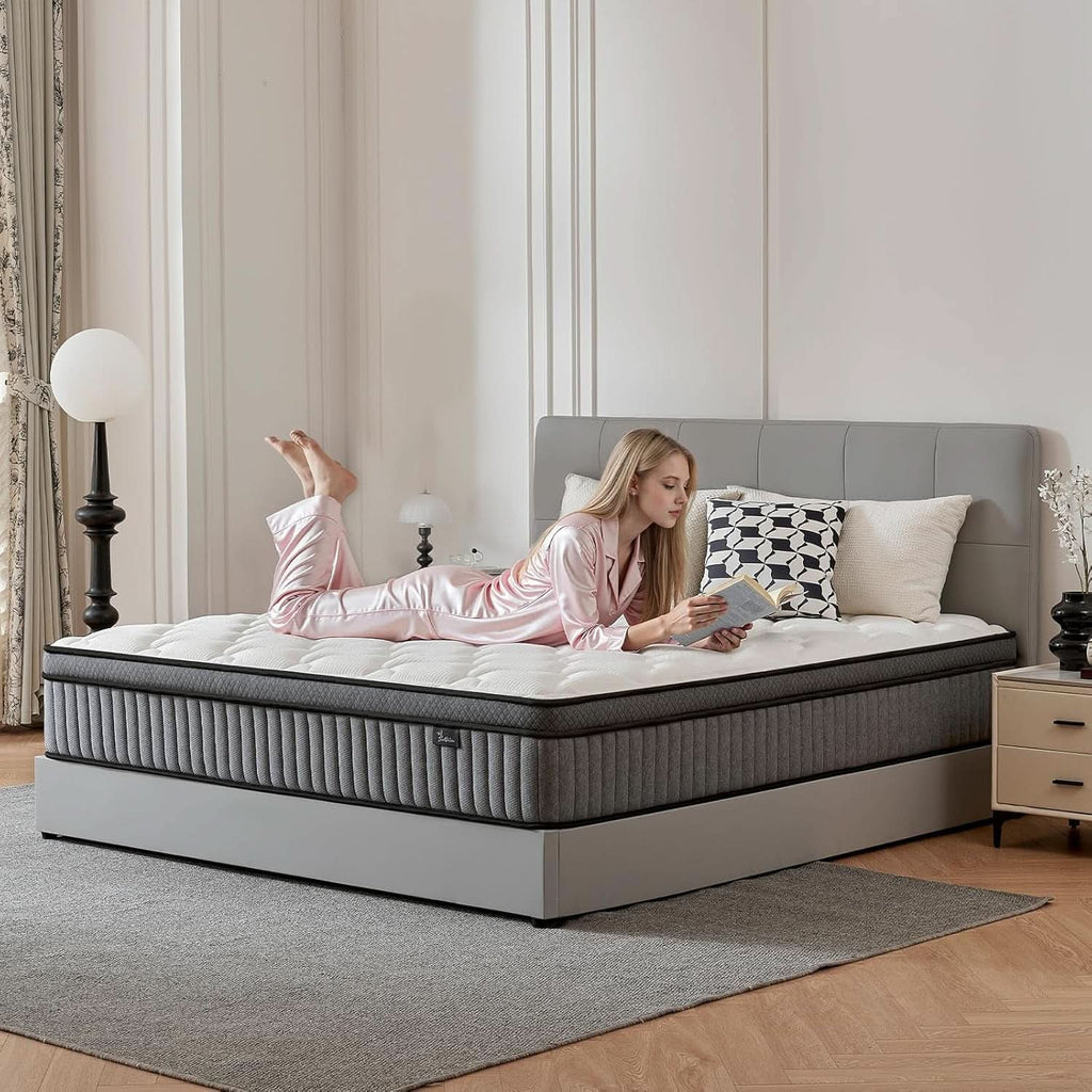 12 Inch Ultra Hybrid Cooling Gel Memory Foam Mattress-2