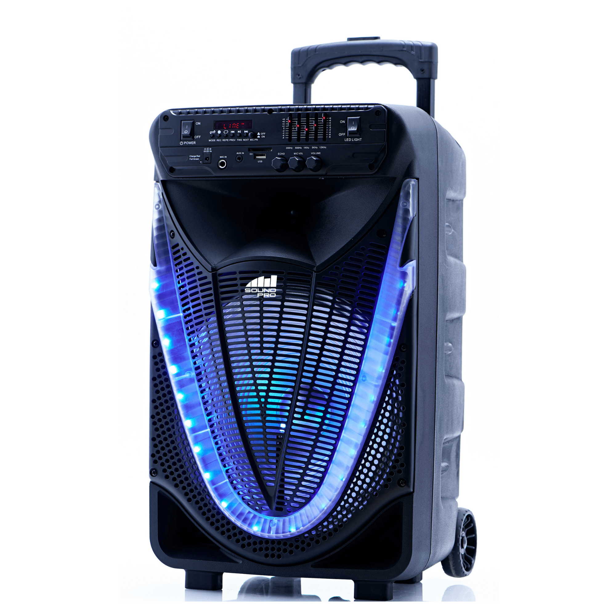 Naxa Portable 12 inch Bluetooth Party Speaker with Disco Light-1