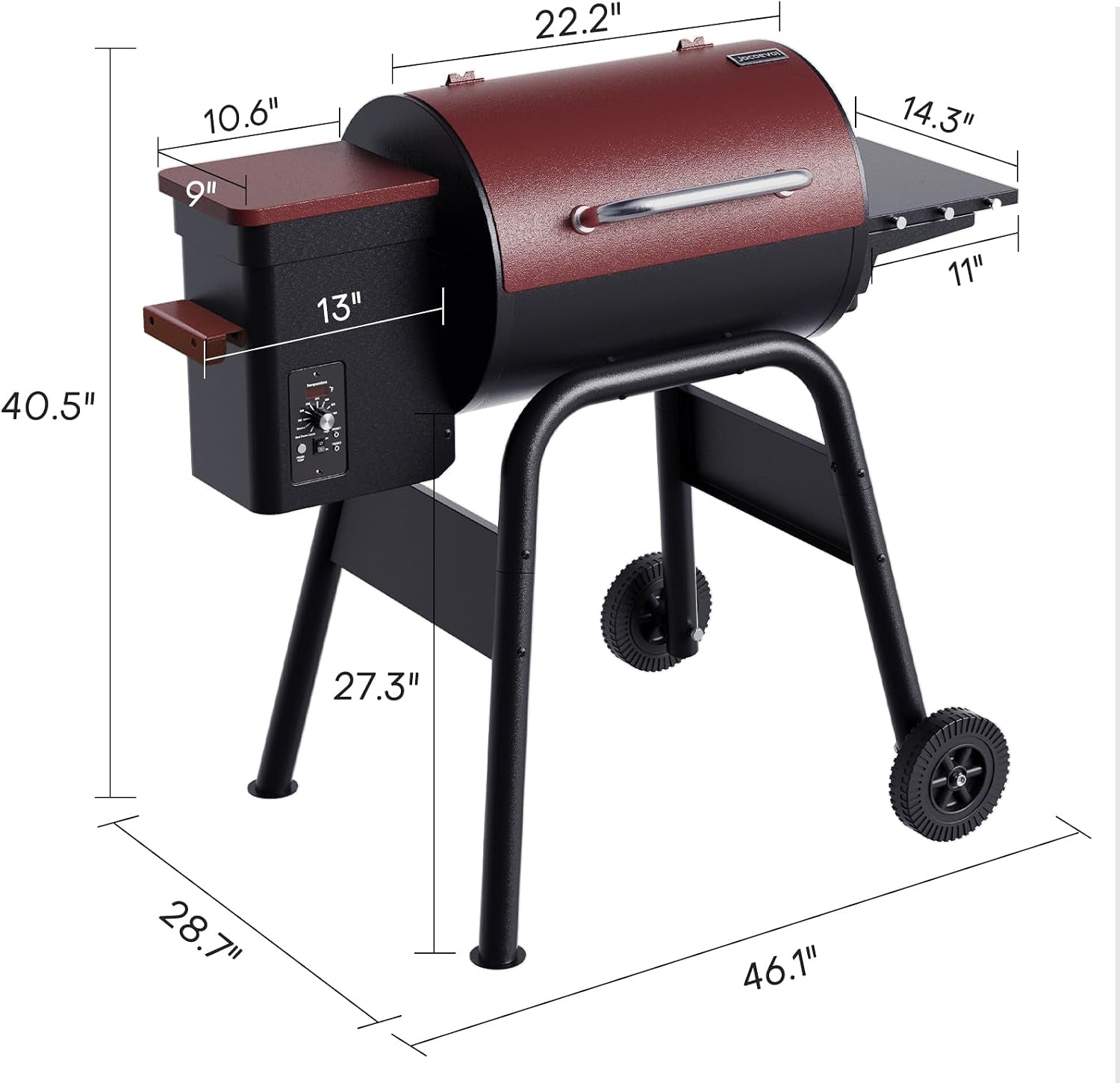 Pellet Grill Smoker With PID Temperature Regulation-4