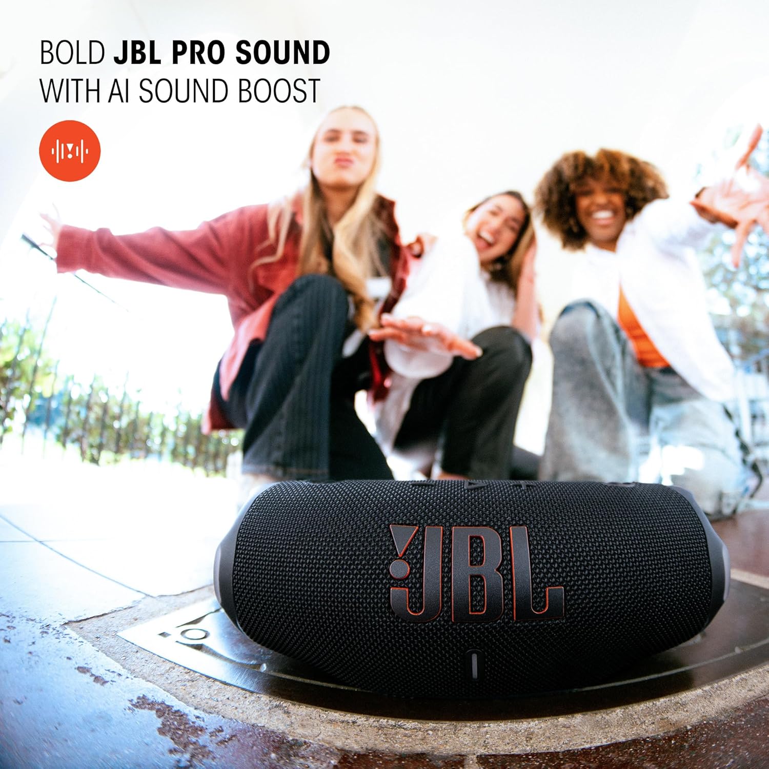 JBL Charge 6 Portable Bluetooth Speaker Waterproof Drop-Proof Black