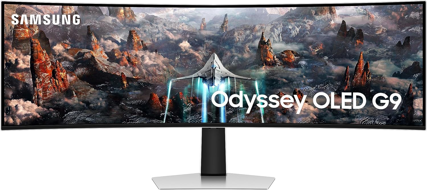 Samsung Odyssey OLED (G93SD) 49" 1440p HDR 240 Hz Curved Ultrawide Gaming Monitor-0