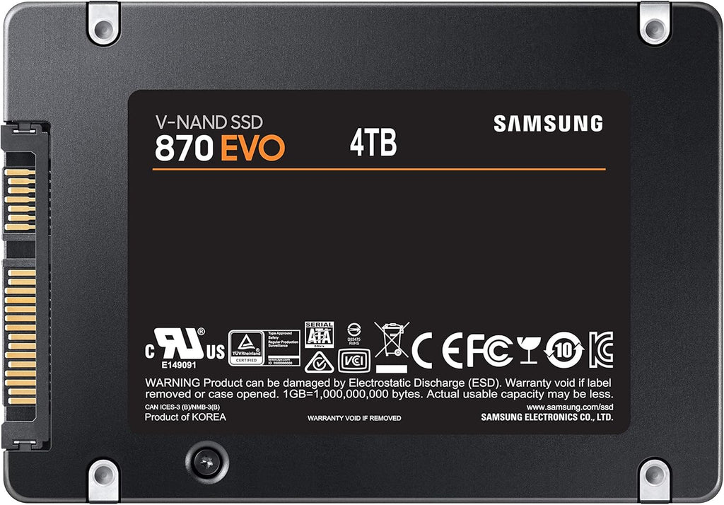 Samsung 870 EVO SATA III 2.5" Internal SSD - 4TB-3