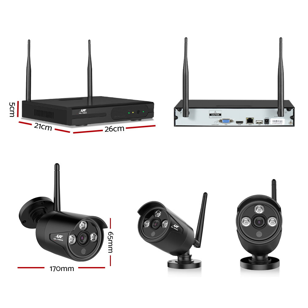 NNEDSZ -1080P 8CH Wireless Security Camera NVR Video-1