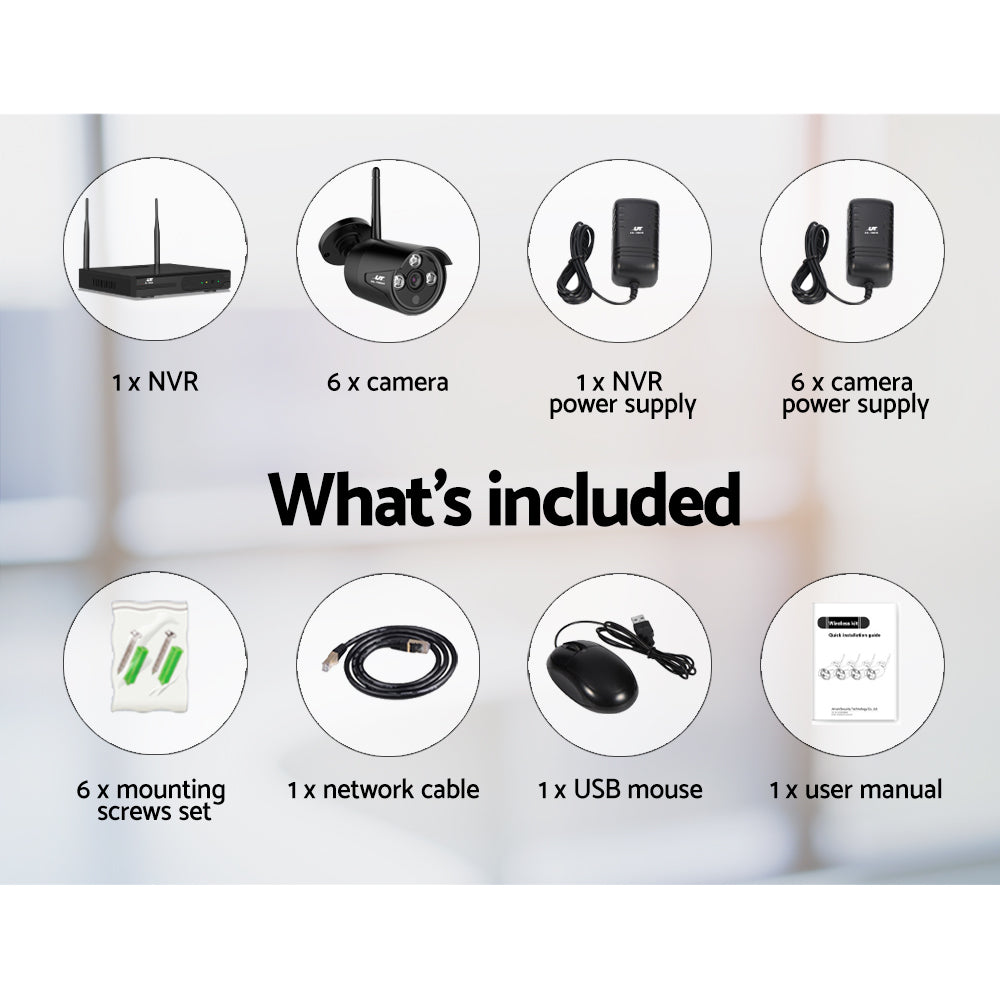 NNEDSZ -1080P 8CH Wireless Security Camera NVR Video-3