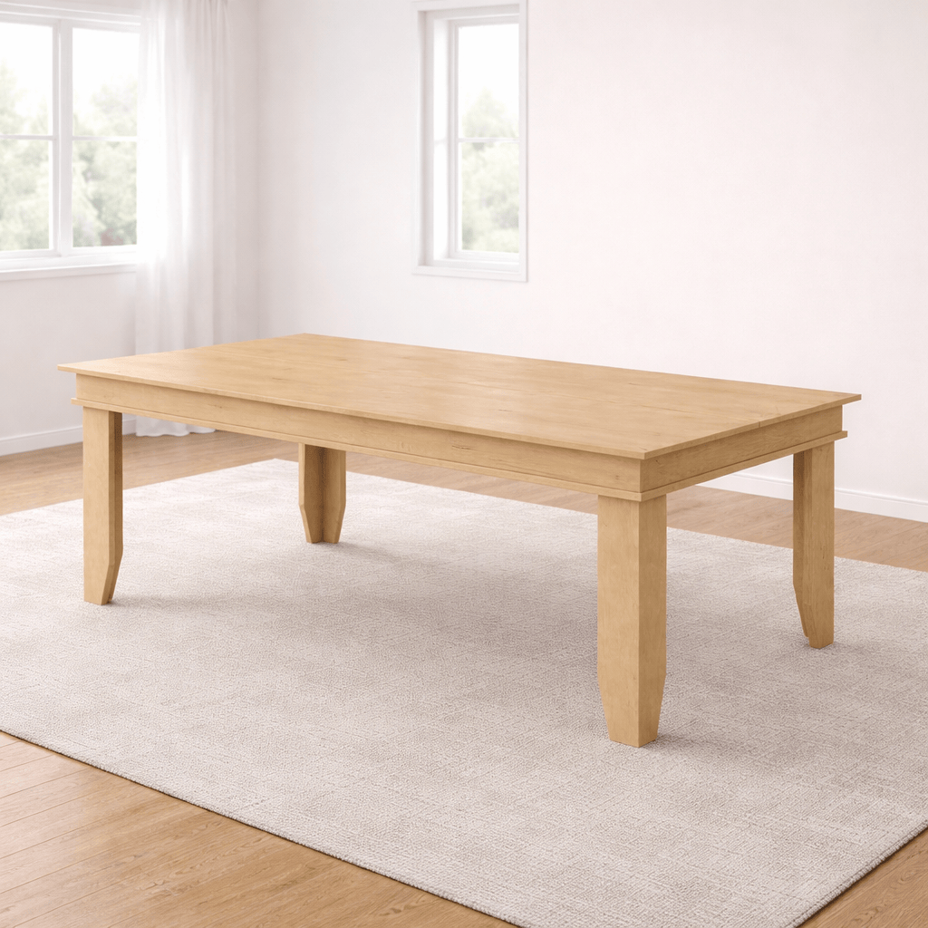 71-inch Farmhouse Dining Table with 6 Upholstered Chairs Set – Seats 6