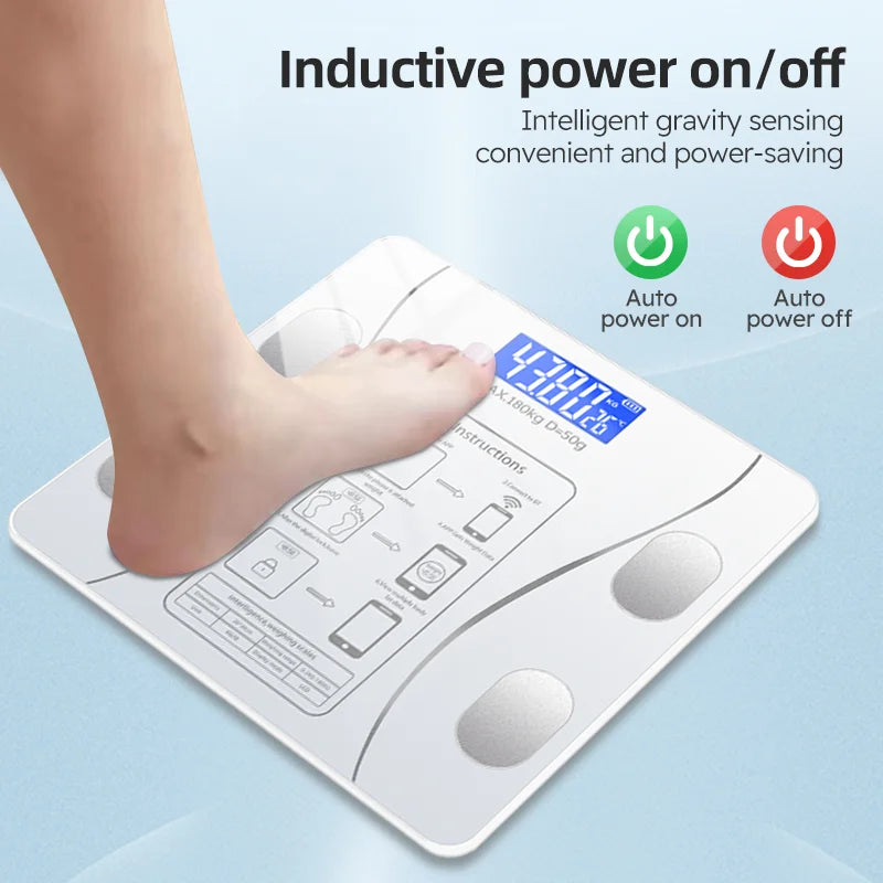 Smart Bluetooth Body Fat Scale White-3