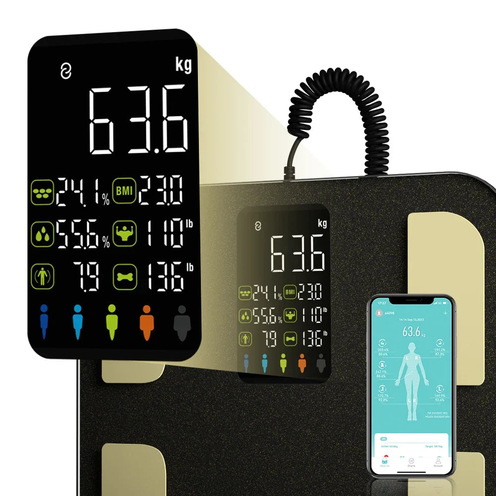 Smart Bioimpedance Scale with Hand Black-1