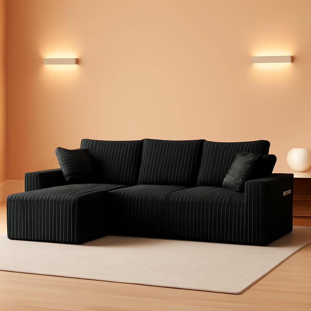 108-Inch Modular Sectional Couch With Oversized Chaise-0