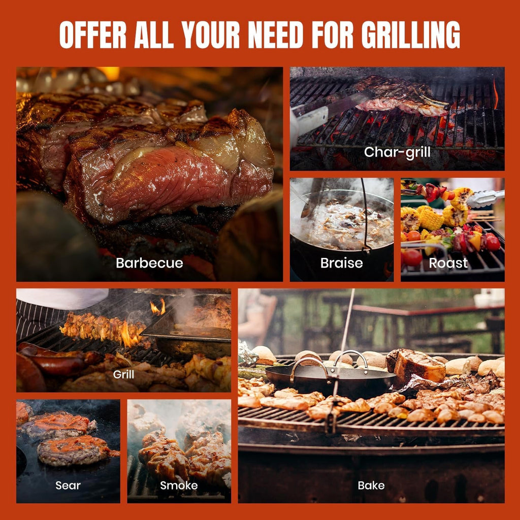Wood Pellet Barbecue Grill Smoker 8 In1 Black Edition Pro-2