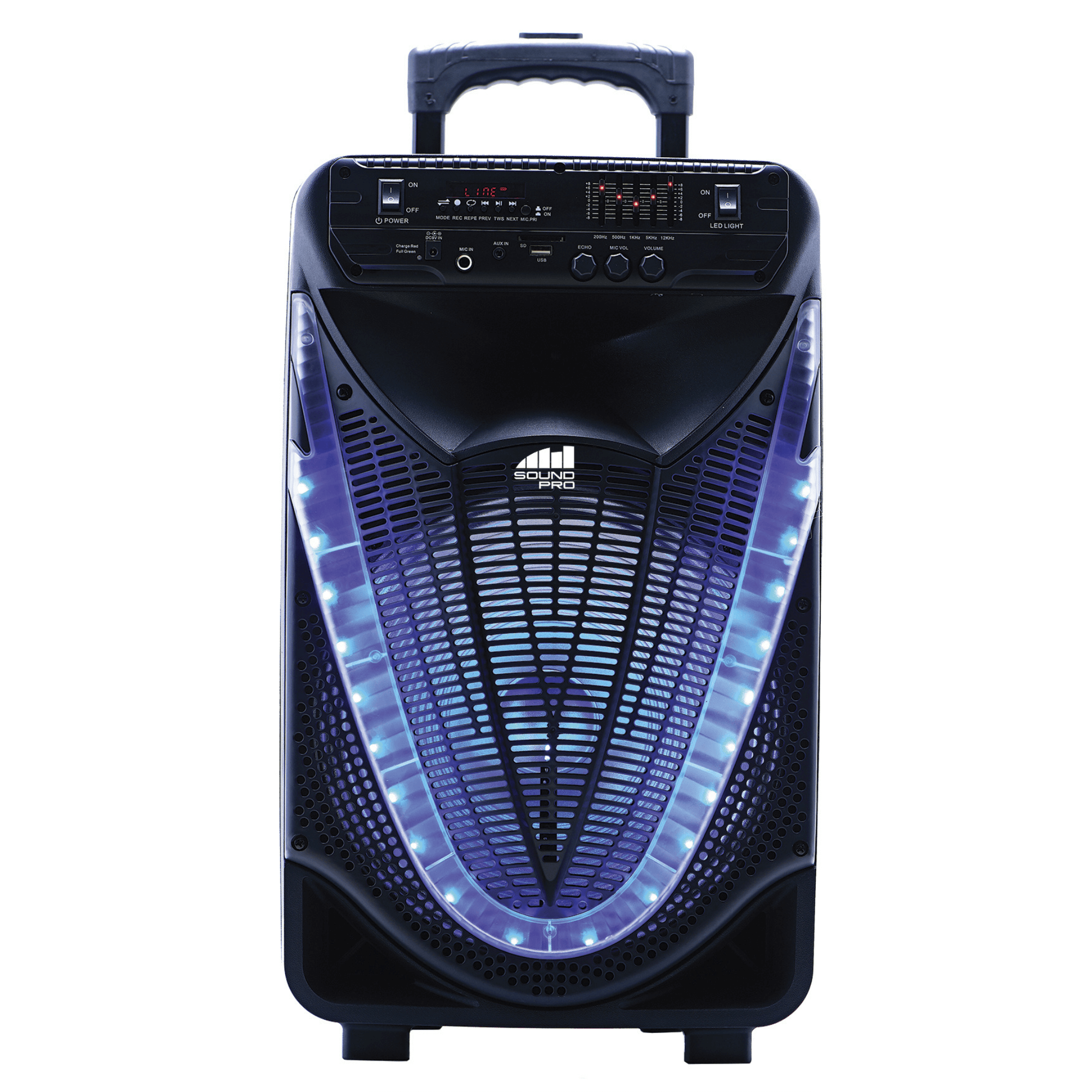 Naxa Portable 12 inch Bluetooth Party Speaker with Disco Light-0