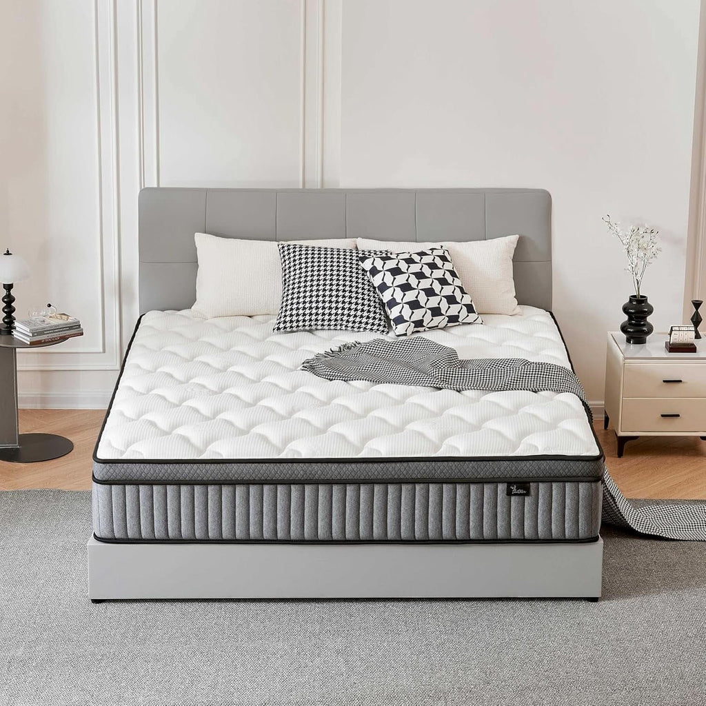 12 Inch Ultra Hybrid Cooling Gel Memory Foam Mattress-3