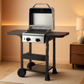 Propane Gas Grill 2 Burner Stainless Steel Outdoor Cooking Area-0