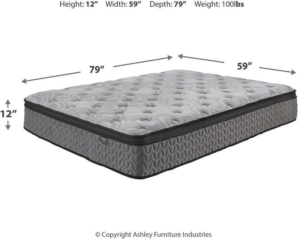 Executive Queen Hybrid Mattress 12 Inch Gel Memory Foam Plus-2