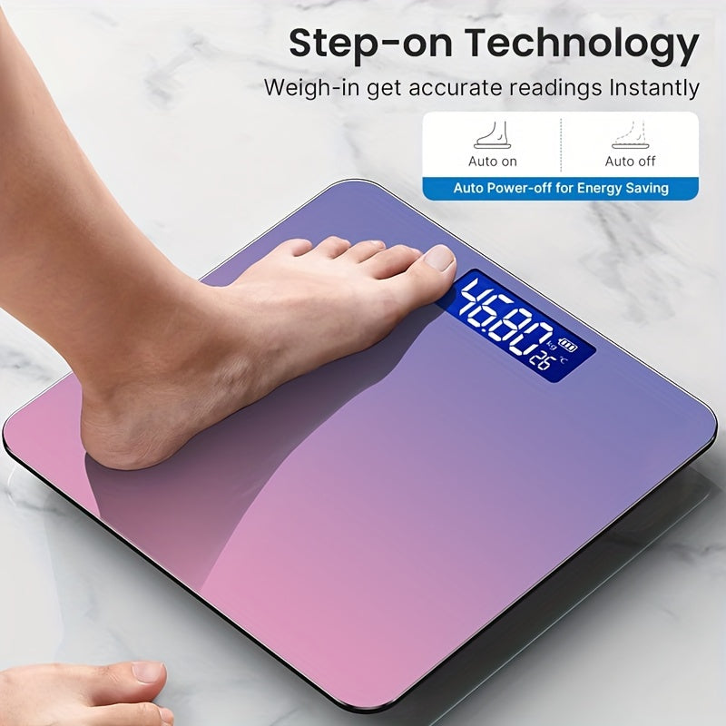 High-Precision Smart Bathroom Scale with LCD Display-1