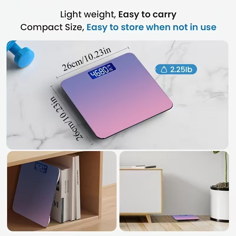 High-Precision Smart Bathroom Scale with LCD Display-3
